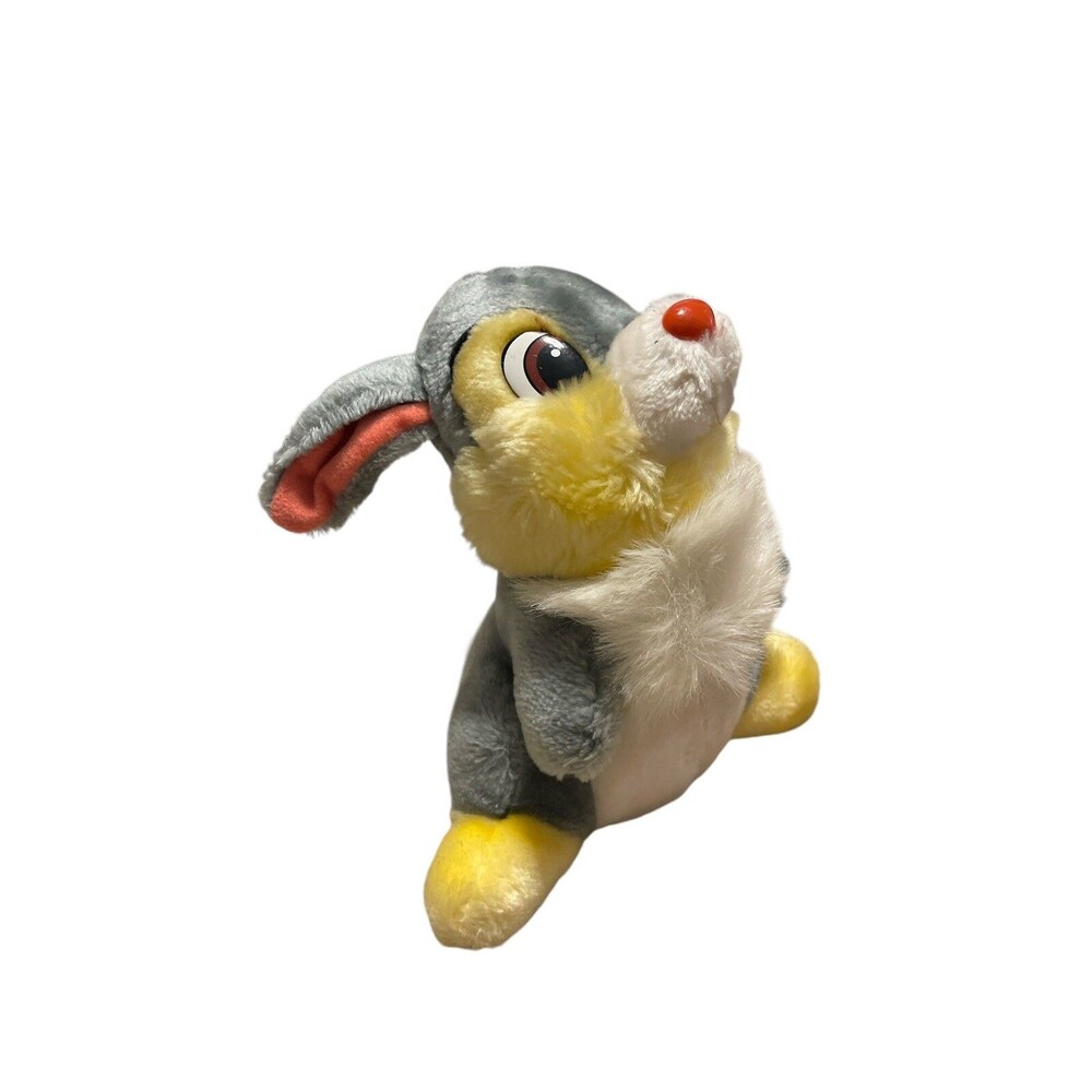 VTG Walt Disney Company Thumper Rabbit Stuffed Animal Gray Plush 8" Tall Bambi